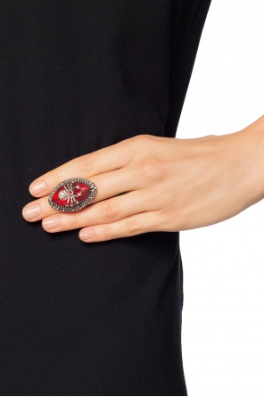Ring with a swarovski crystal, zdjęcie 2 Ring with a swarovski crystal od Alexander McQueen